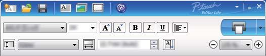 8 Så använder du P-touch Editor Lite (endast Windows) 8 Med P-touch Editor Lite kan du snabbt skapa olika enkla etikettlayouter utan att installera drivrutiner eller programvara.
