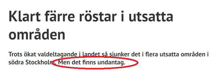 Sida 10 (11) Från Skärholmen Direkt 25 september En möjlig förklaring till att projektet blev så pass framgångsrikt som det blev är nyttjandet av lokala valambassadörer.