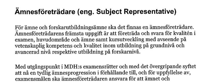 Bilaga 20.2 2017 03 31 En konsekvens av förslaget blir ett utökat arbetsinnehåll för utskotten, samtidigt som detta arbete (beredande av beslut om kursplaner) redan idag sker på akademierna.