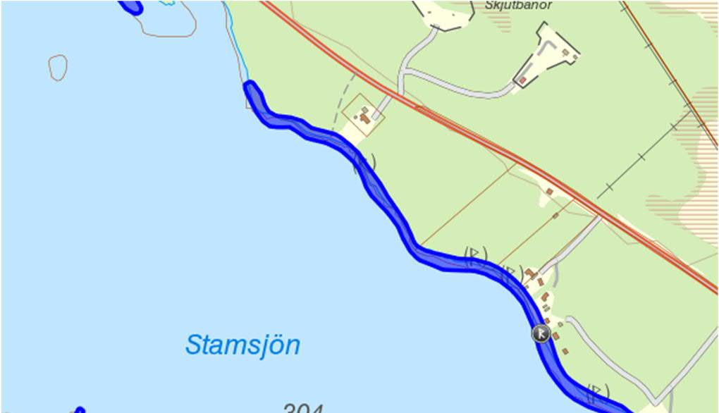 I Stamsjön mynnar Stamsjöån som ingår i det nationella kalkningsprogrammet samt för biologisk återställning.