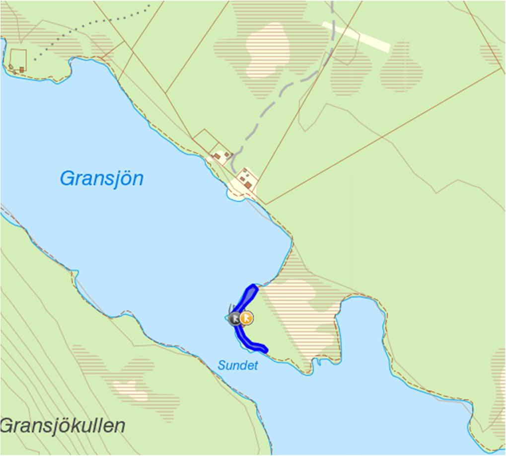 3. Insjö Södra Insjön ligger ca 36 km från Åsele tätort efter väg 365 och lv 946. LIS-området ligger sydväst om byn vid vattenförekomsten Gransjön och utgör ca 0,4 km av strandlinjen.