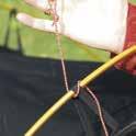 6 & 7 Adjust the pitch with line runners on the guy line, and/or by adjusting the placement of the pegs.