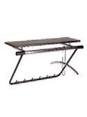 Viiva 800, wall mounted coat rack 800 mm 3469 Viiva 1200, wall mounted coat rack 1200 mm 4510 Material: frame chromed and black epoxy coated steel, shelf