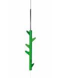 product code SEK OKA-A hanging coat rack 1799 The coat rack hangs from the ceiling with a steel wire. Equipped with 6 hooks and height adjusting mechanism. Height of coat rack 640 mm.