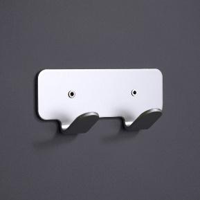 Jr. 403 double hook 288 Material: epoxy coated or anodized aluminium. Size: width 150, depth 50 and height 64 mm.  Jr. 404 serial hook 447 Material: epoxy coated or anodized aluminium.
