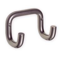 303 double hook, epoxy coated 178 303 double hook, chrome 493 Material: aluminium bar with diameter of 15 mm. Size: width 115, depth 73, height 70 mm.