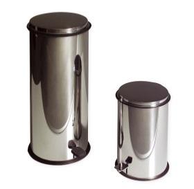 product code SEK 15RH paper basket, 15 l, brushed stainless steel 1287 20RH paper basket, 20 l, brushed stainless steel 1598 30RH paper basket, 30 l, brushed stainless steel 1945 Size: 15RH diam.