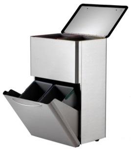 recycling dust bin with wheels 10253 The recycling dust bin with wheels.