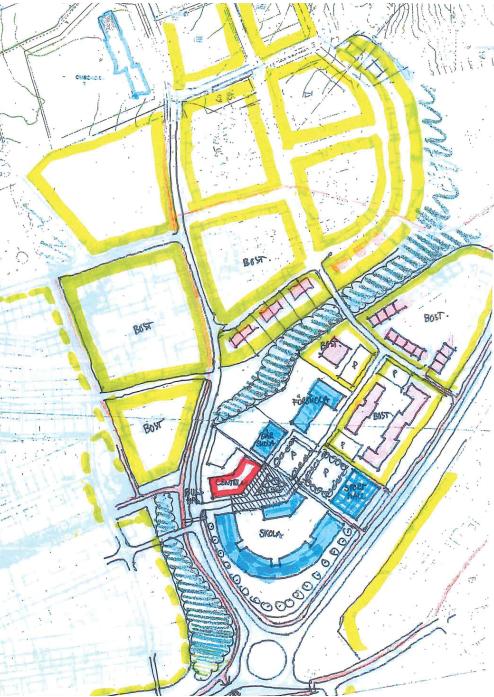 1.2 Blivande anläggning Ett nytt bostadsområde planeras inom undersökningsområdet.