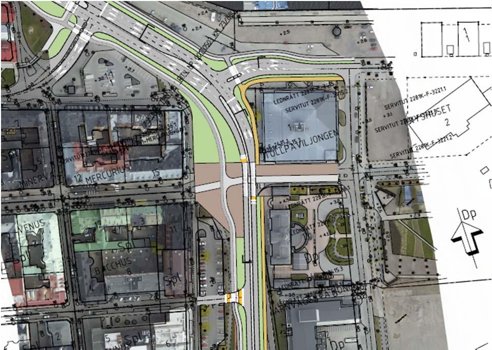 22 Trafik och parkering Trafik I stort sett hela området är ett målområde för trafik till och från området, därav också ca 1000 parkeringsplatser här.