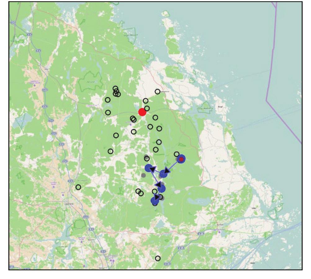 The proposal generated by the model for scheduling three of the harvest teams is illustrated in Figures 6-8.