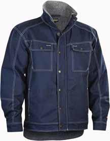 113 VIND/VÄTA/KYLA FODRADE JACKOR VARSELDETALJER PASSAR TILL BYXA 1515 4815 HANTVERKSJACKA VINTER 1370 100% bomull, twill, 370g/m² 8800 Marinblå # S-XXXL FUNKTIONALITET: Förböjda ärmar. Varmfodrad.