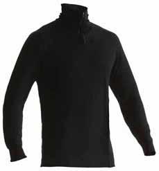 4894 UNDERSTÄLL TRÖJA XWARM, 70% MERINOULL 1706 70% merinoull, 30% polypropylen, frottéstickad, fukttransporterande, fuktkontrollerande, 275g/m² XS-XXL DETALJER: Hög krage med blixtlås.