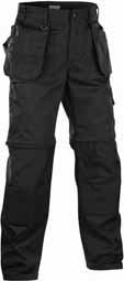 1530 HANTVERKSBYXA 1145 75% bomull 25% polyamid, canvas, CORDURA Nyco, 340g/m² 4599 Mörk olivgrön/svart C44-C62, C146-C156, D84-D124 DETALJER: Gylf med metallblixtlås. Hällor, varav en med D-ring.