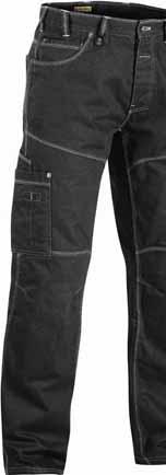 CORDURA DENIM 1959 SERVICEBYXA X1900 DENIM 1140 88% bomull, 12% polyamid, denim, belagd, CORDURA Denim, 375g/m² 8900 Marinblå #