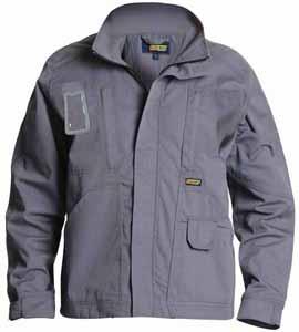 4090 SERVICEJACKA 1835 55% polyester, 45 % bomull, twill, återvunnen polyester, 270 g/m² 8600 Marinblå # 9400 Grå # S-XXXL 5 DETALJER: ID-kortsficka infällbar.