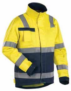 66 FLAMSKYDD MULTINORM OFODRAT MULTINORM DET ULTIMATA SKYDDET 4087 JACKA MULTINORM 1506 77% bomull, 22% polyester, 1% antistat, satin, flamskyddad, antistatisk, 290g/m² 3389 Varselgul/Marinblå XS-4XL