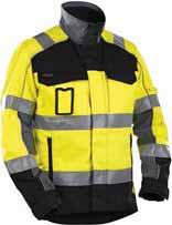 79 VARSEL JACKOR EN 471 EN ISO 20471 4023 VARSELJACKA 1804 85% polyester, 15% bomull, satin, 300g/m² 3389 Varselgul/Marinblå # 3399 Varselgul/Svart # 5389 Varselorange/Marinblå XS-XXXL FODER: Ofodrad.