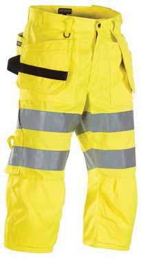 FÖRSTÄRKNING: CORDURA -förstärkt på utsatta partier. CERTIFIERING: EN 471/EN ISO 20471, Klass 2.
