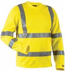 BOMULL PÅ INSIDAN 3381 UV-SKYDDAD VARSEL-T-SHIRT MED LÅNG ÄRM 1070 55% bomull/45% polyester, pikéstickning, 185 g/m² 3300 Varselgul # 5300 Varselorange XS-4XL DETALJER: V-ringad.