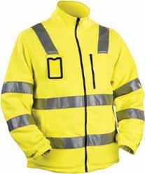 90 VARSEL FLEECE PERFEKT SOM LAGER 2 4853 FODRAD FLEECEJACKA VARSEL 2560 100% polyester, fleece, 260g/m² 3300 Varselgul # 5300 Varselorange S-XXXL FODER: Nylonfoder. DETALJER: ID-kortsficka infällbar.
