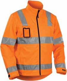 93 VARSEL SOFTSHELL 4838 VARSELJACKA SOFTSHELL 2535 100% polyester, 3-lagerstyg av softshelltyp, vind- och vattentät, andasfunktion, 305g/m² 5300 Varselorange S-XXXL FUNKTIONALITET: Vind- och
