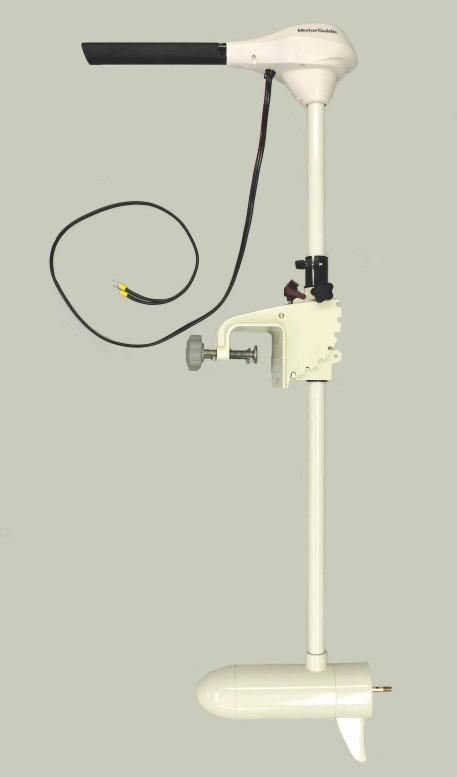 PRODUKTÖVERSIKT R5-70/R5-80/R5-105 MotorGuide-trollingmotor a j i l k b c d e f Saltvattenmodell visas (sötvattensmodell är likartad) a - Utsträckbart rorkultshandtag för hastighetsreglering b - Övre