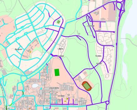 Figur 3. Trend för halter av PM10 på Västra Esplanaden för åren mellan 20