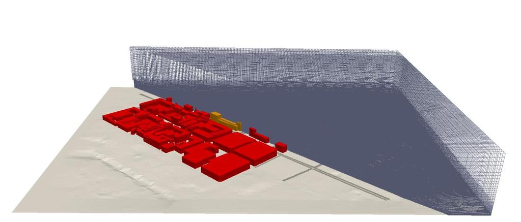 3.2 Beräkningsgeometri, beräkningsnät, m.m. Beräkningarna har utförts för både den redan existerande byggrätten och de planerade ändringarna.