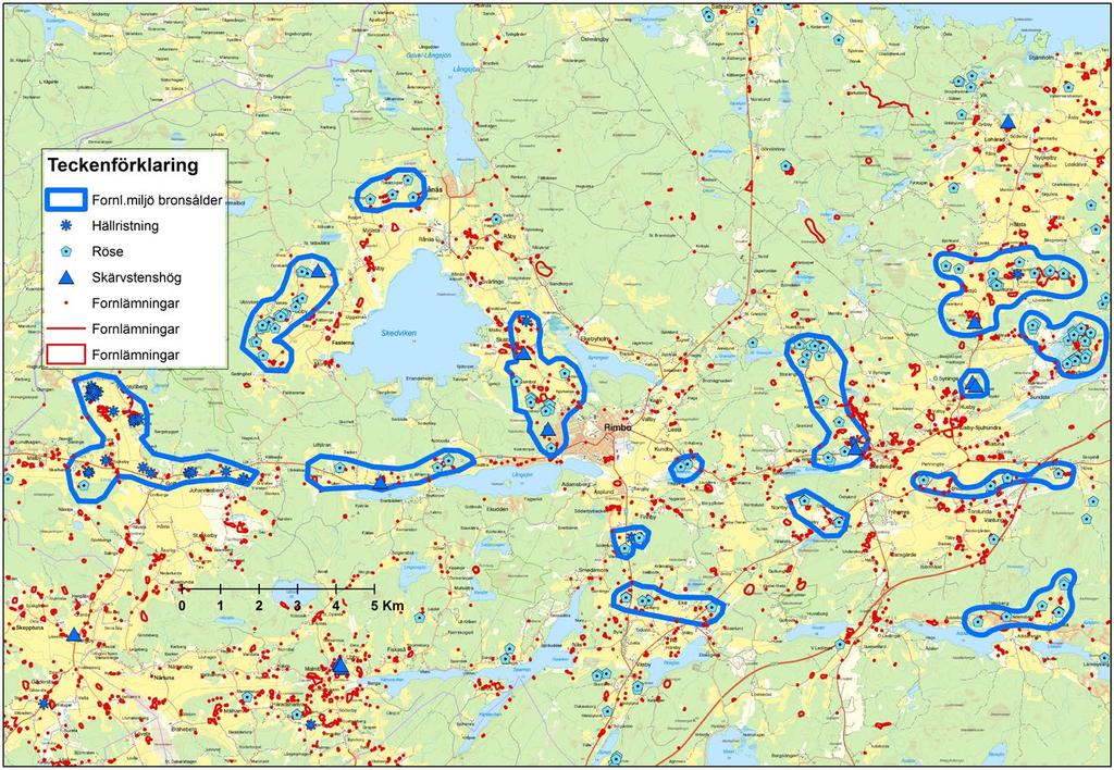 Öster om Rimbo, norr om sjöarna Kundbysjön och Björkarn finns flera naturvärdesobjekt, främst i form av äldre granskog med naturskogskvaliteter.