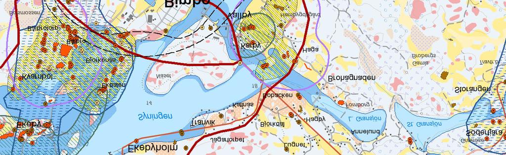 De allra flesta av de möjliga boplatslägena som identifierats i den arkeologiska utredningen härör från järnåldern. Ofta återfinns dessa i dagens åkermarker.