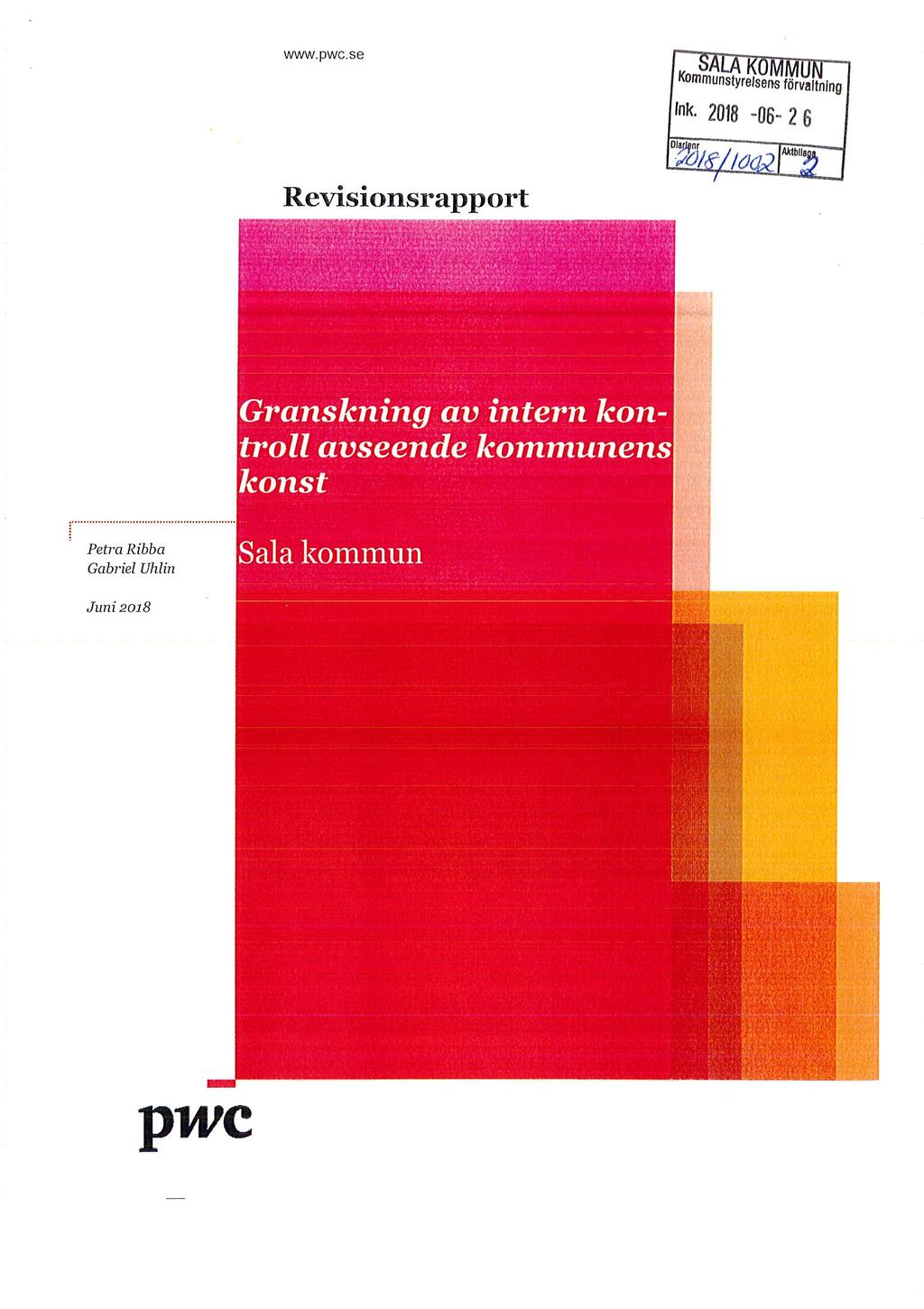 WWW.pWC.Se Kommunstyrelsens förvaltning Ink.
