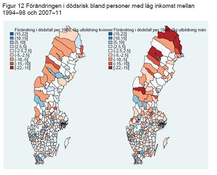 IFAU I vissa kommuner har dödsrisken ökat