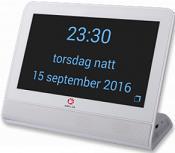 nr: veckoschema med färgade dagar 60x60 cm 29387 veckoschema vit 60x60cm 29123 tavla endags 18x60 cm 32909 Elektronisk kalender Modell: Memo Day Memo Day är en elektronisk tidskalender med display