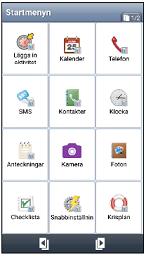 Kalender - inlagda aktiviteter visas med ett tydligt gränssnitt. Kalenderfunktionen är anpassningsbar utifrån användarens behov.
