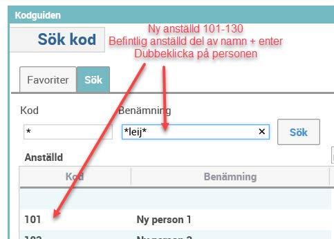 Budgetera nya anställda Det finns möjlighet att lägga till nya personer, antingen befintliga inom universitetet eller helt nya.