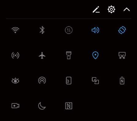 Gester och användning Endast SNE-LX1 stöder NFC. Håll NFC-området nära andra enheter eller föremål medan NFCfunktionen används.