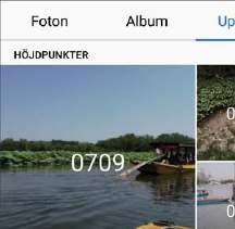 Galleri Anpassa albumen Höjdpunkter Vill du ändra foton och videor i albumet Höjdpunkter, bakgrundsmusiken eller videomallen för en video i Höjdpunkter?