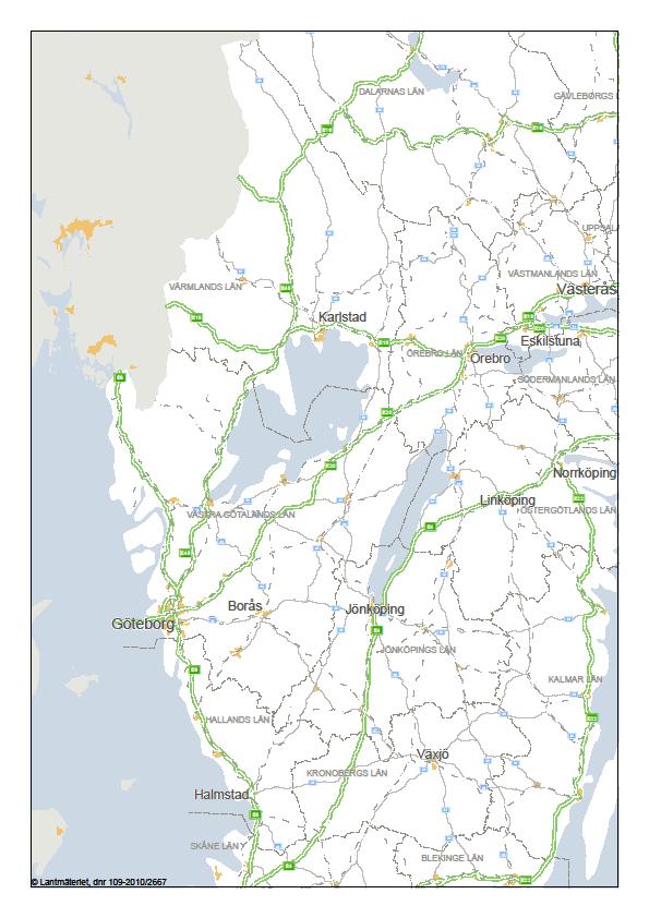 Region Väst beläggning 2015-2017 E18 Skattkärr-Väse (2017) Väg 164 Backa- Loviseholm (2017) E18 Stolpen-Länsgräns (2015) Väg 26 Gullspång 3 sträckor (2016) Väg 44 Råsseröd- Väne Ryd (2015) E20