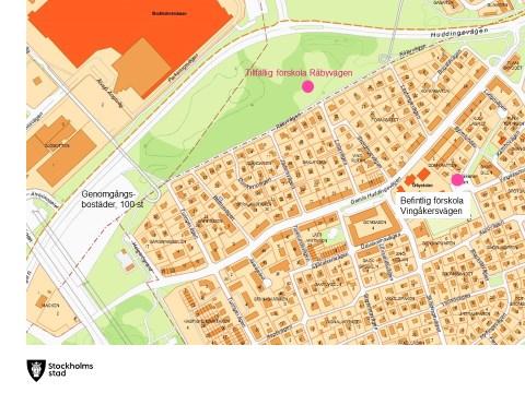 Sida 3 (5) konceptförskola med sex avdelningar och med plats för 108 barn. Den nya förskolebyggnaden uppförs på samma tomträtt. Detta ger en utökning med två avdelningar i Örby.