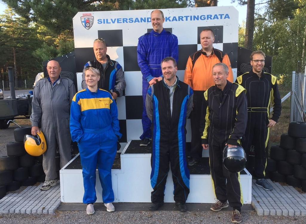 VNB Torsdagen den 12.9 började 8 st VNB:are kvällen med att köra kartingbilar på Silversands Karting Bana i Hangö. Görre Selenius var igen överlägsen vinnare.