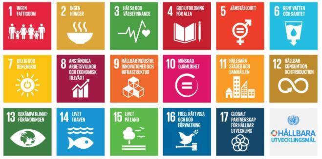 Bild 6 Globala mål för hållbar utveckling Bild 6 Globala mål för hållbar utveckling Det här är de globala målen för hållbar utveckling.