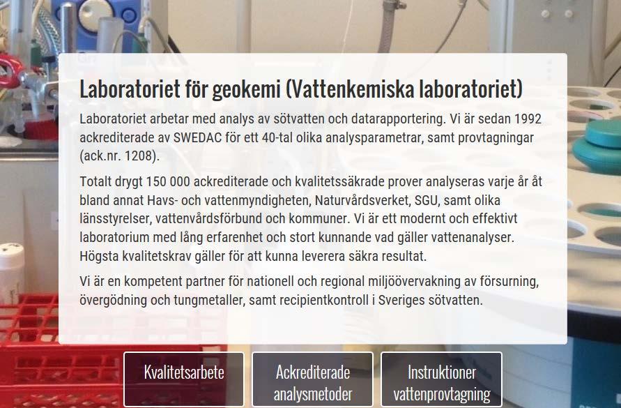 Kompentens på Institutionen för vatten och miljö https://www.slu.