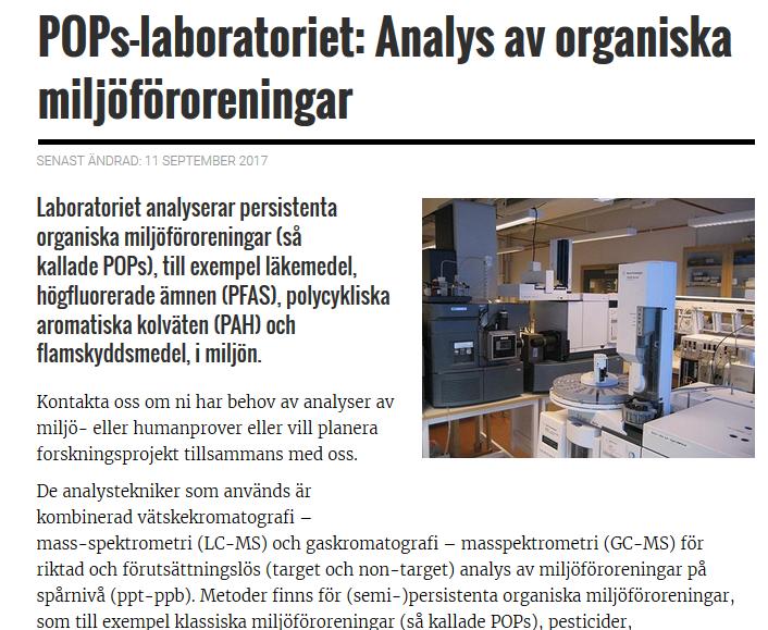 Kompentens på Institutionen för vatten och miljö https://www.slu.