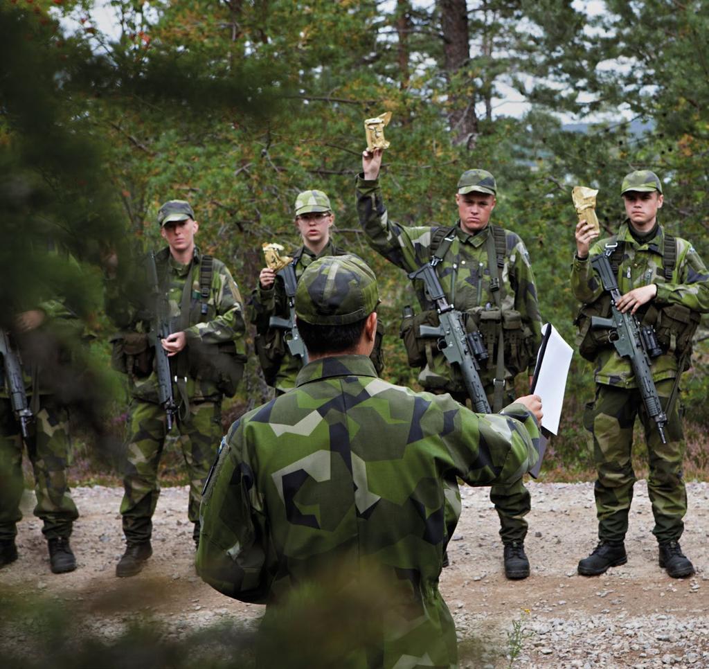 UTBILDNING PÅGÅR IDAG I Härnösand utbildas rekryter redan idag. 34 värnpliktiga får hösten 2019 sin grundutbildning i Härnösand.