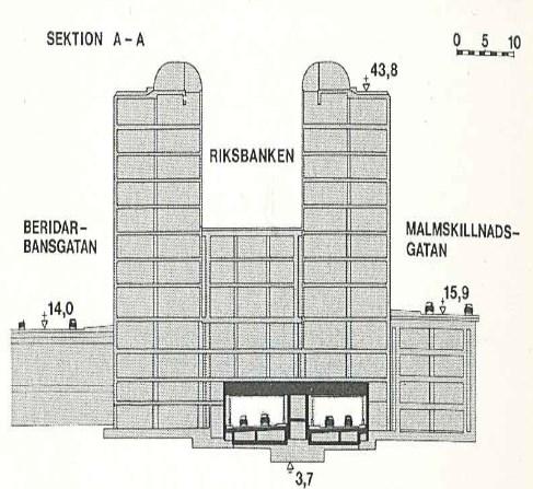 Sida 5 (9) Bild 1. Tunneln är också försedd med ett brandskydd i form av ett sprinklersystem samt ett transversellt ventilationssystem för att kunna ta hand om miljöventilation och brandrök.