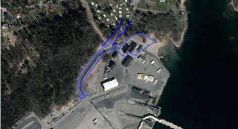 Enligt uppgift från hamnen /3/ så ser de över detaljplanen för verksamheten. Eventuellt kan en etablering norr om reningsverket bli aktuell. En förlängning av den planerade vägen görs i sådant fall.