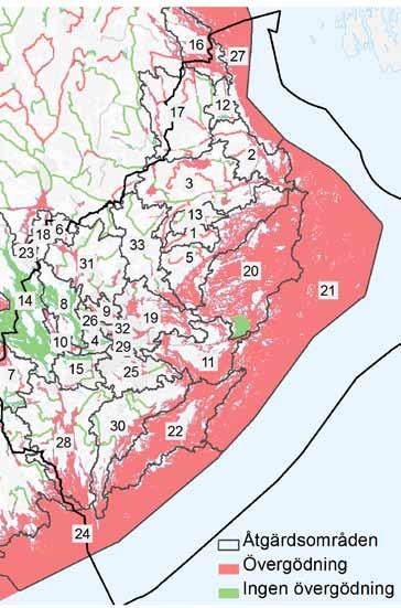 Nr Åtgärdsområde 1 Bergshamraån och Bergshamraviken 2 Björkö-, Tjockö- och Lidöfjärden, samt Vätösundet 3 Broströmmen, Norrtäljeån och Norräljeviken 4 Fiskarfjärden-Närområde 5 Furusundsleden 6