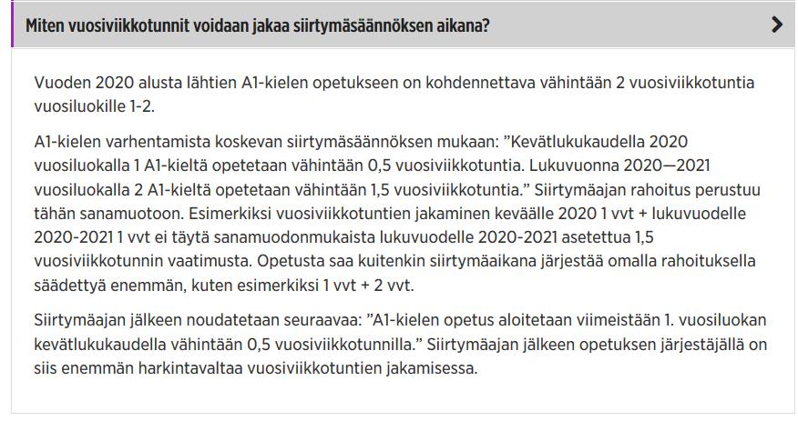 Timfördelning, övergångsperiod