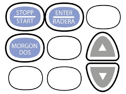 4. Pumpinstruktioner programmera pump Nedan följer vanliga exempel på kortinstruktioner för programmering av pump. För ytterligare information, se Användarhandledning för CADD-Legacy Duodopa.